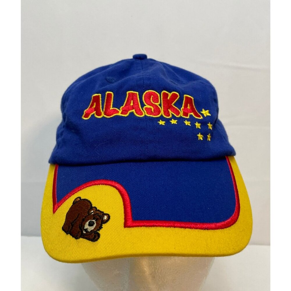 Alaska hat cap youth 6 1/2" strap back Arctic Circle blue